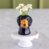 Daschund Bud Vase