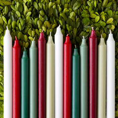 Crimson 12" Taper Candle