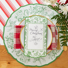 Die-cut Green Asiatic Pheasants Placemat
