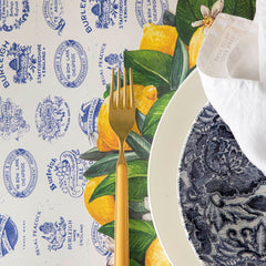 Die-cut Lemon Wreath Placemat