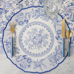 Die-cut Blue Asiatic Pheasants Placemat
