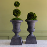 Aged Metal Entry Urn