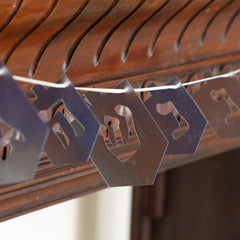 Dreidel Gold Leaf Garland