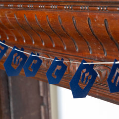 Dreidel Gold Leaf Garland