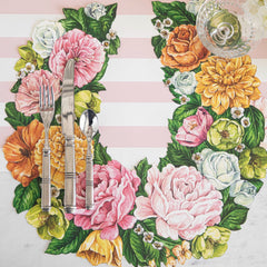 Die-cut Derby Wreath Placemat