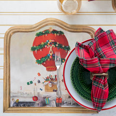 Die-cut Christmas Balloon Ride Placemat