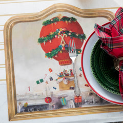 Die-cut Christmas Balloon Ride Placemat