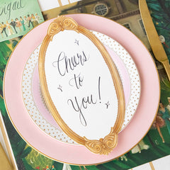 Antique Gold Frame Table Card