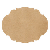 Die-cut Kraft French Frame Placemat