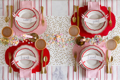 Die-cut Red French Frame Placemat