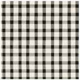 Black Painted Check Cocktail Napkins
