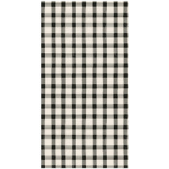 Black Painted Check Guest Napkins
