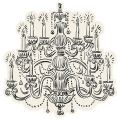 Die-cut Chandelier Placemat
