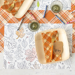 Coloring Leaves Placemat