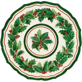 Die-cut Holiday Holly China Placemat