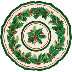 Die-cut Holiday Holly China Placemat