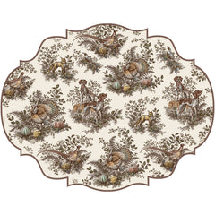 Die-cut Harvest Toile Frame Placemat