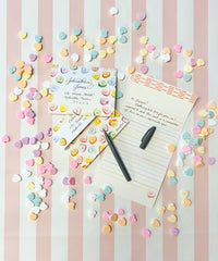 Conversation Hearts Fold Note