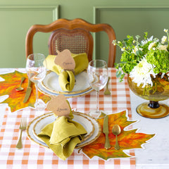 Die-cut Fall Leaf Placemat