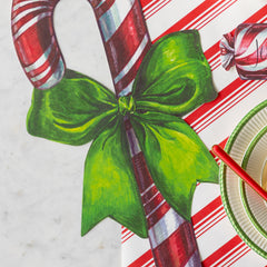 Die-cut Candy Cane Placemat