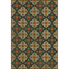 Anna's Garden Vinyl Rug - Pattern 33
