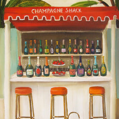 Champagne Shack Small Art Print