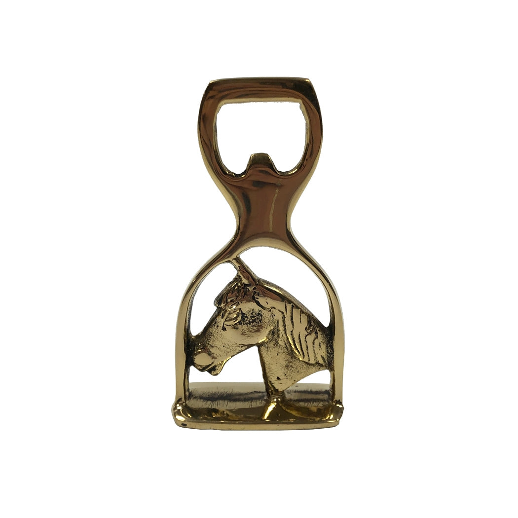 Brass Stirrup Bottle Opener