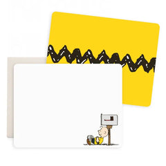 E. Frances X Peanuts® Charlie Brown Mailbox Flat Notecards