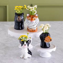 Bulldog Bud Vase