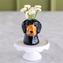 Daschund Bud Vase