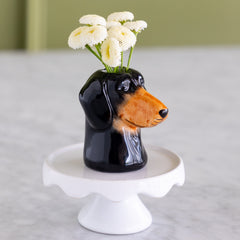 Daschund Bud Vase