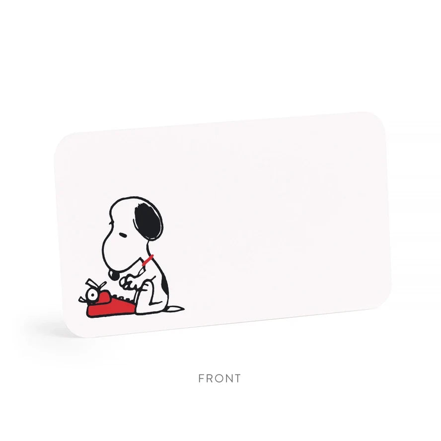 E. Frances X Peanuts® Snoopy Typing Little Notes