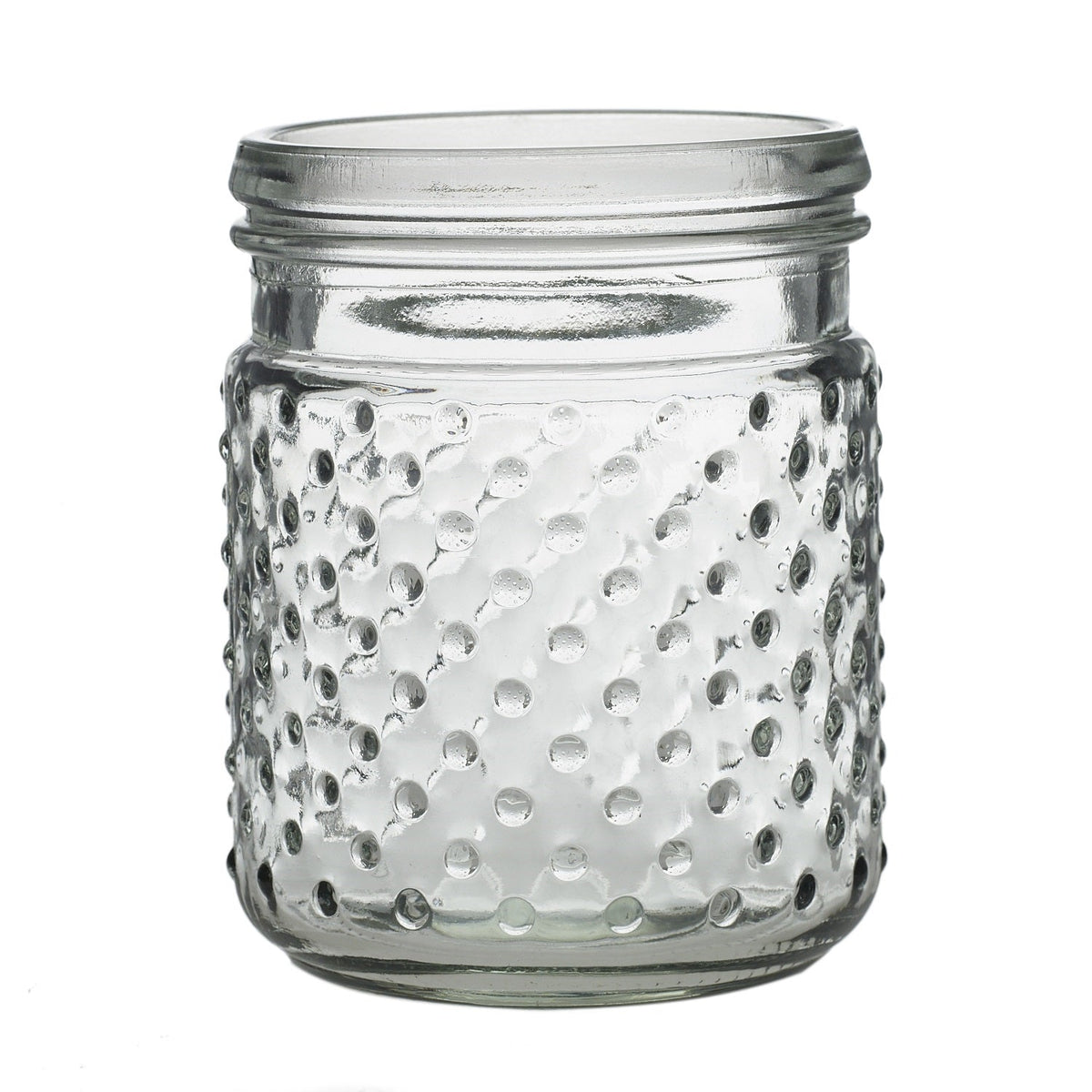 Clear Hobnail Jar