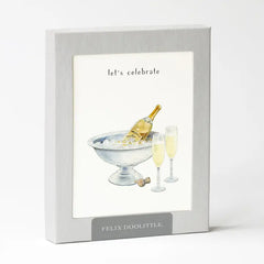 Champagne and Flutes, Set of 8 Cards