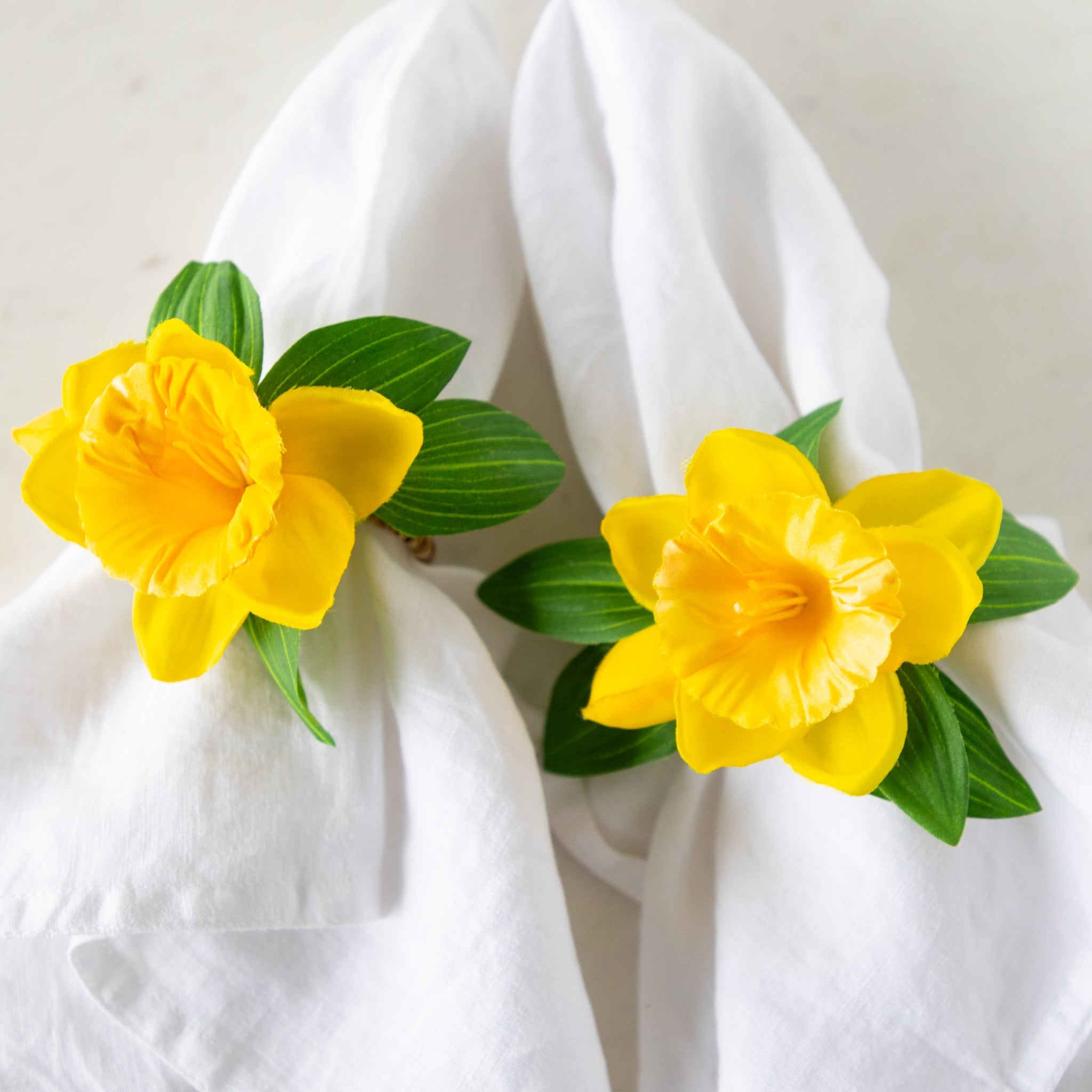 Daffodil Spray Napkin Ring Holder