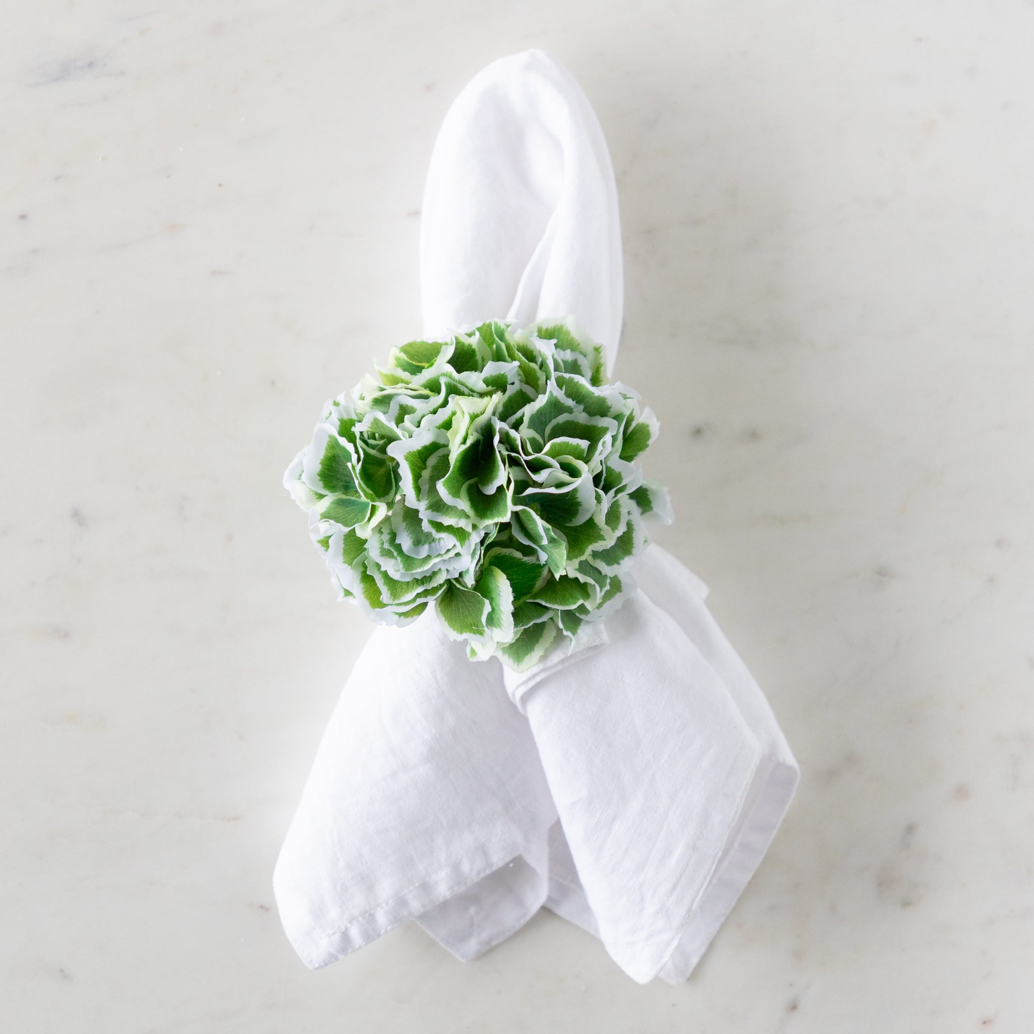 Border Hydrangea Napkin Ring