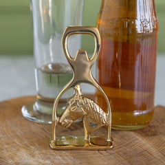 Brass Stirrup Bottle Opener