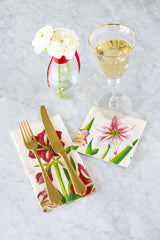 Amaryllis Blooms Cocktail Napkin