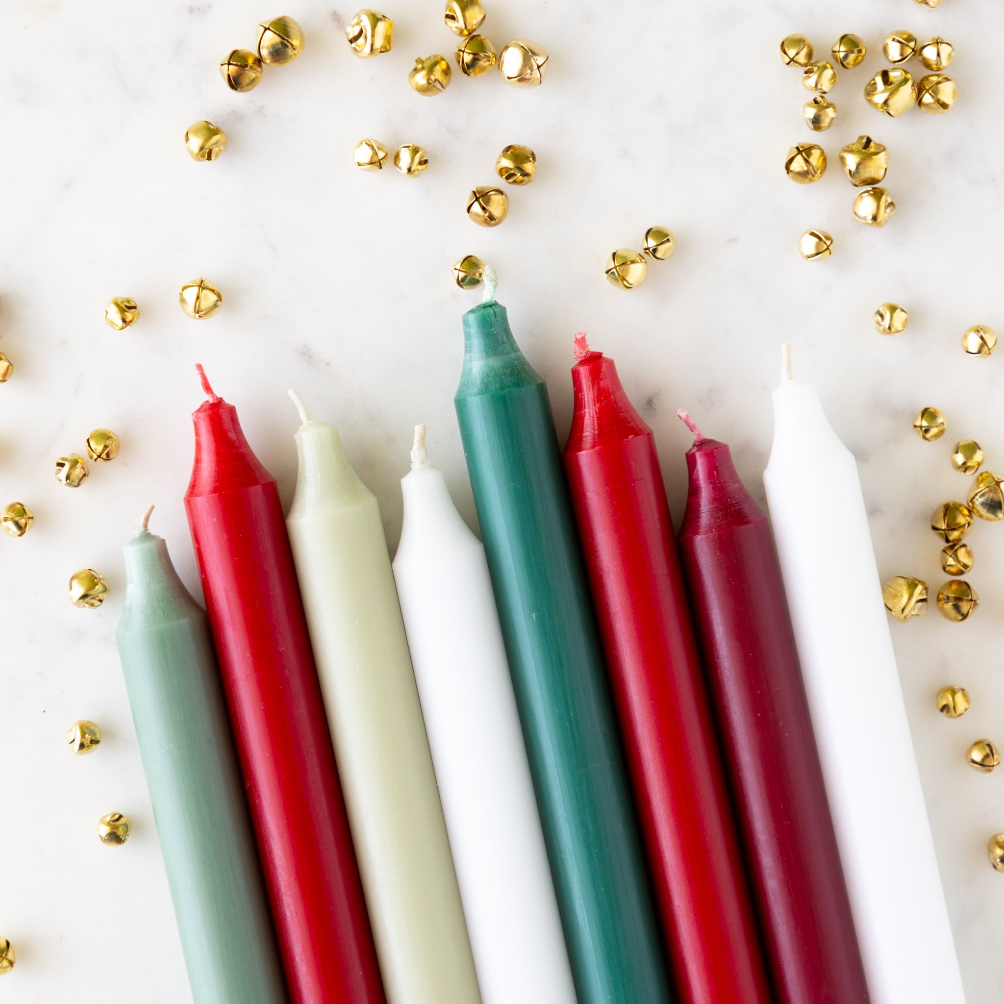 Crimson 12" Taper Candle