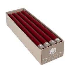 Crimson 12" Taper Candle