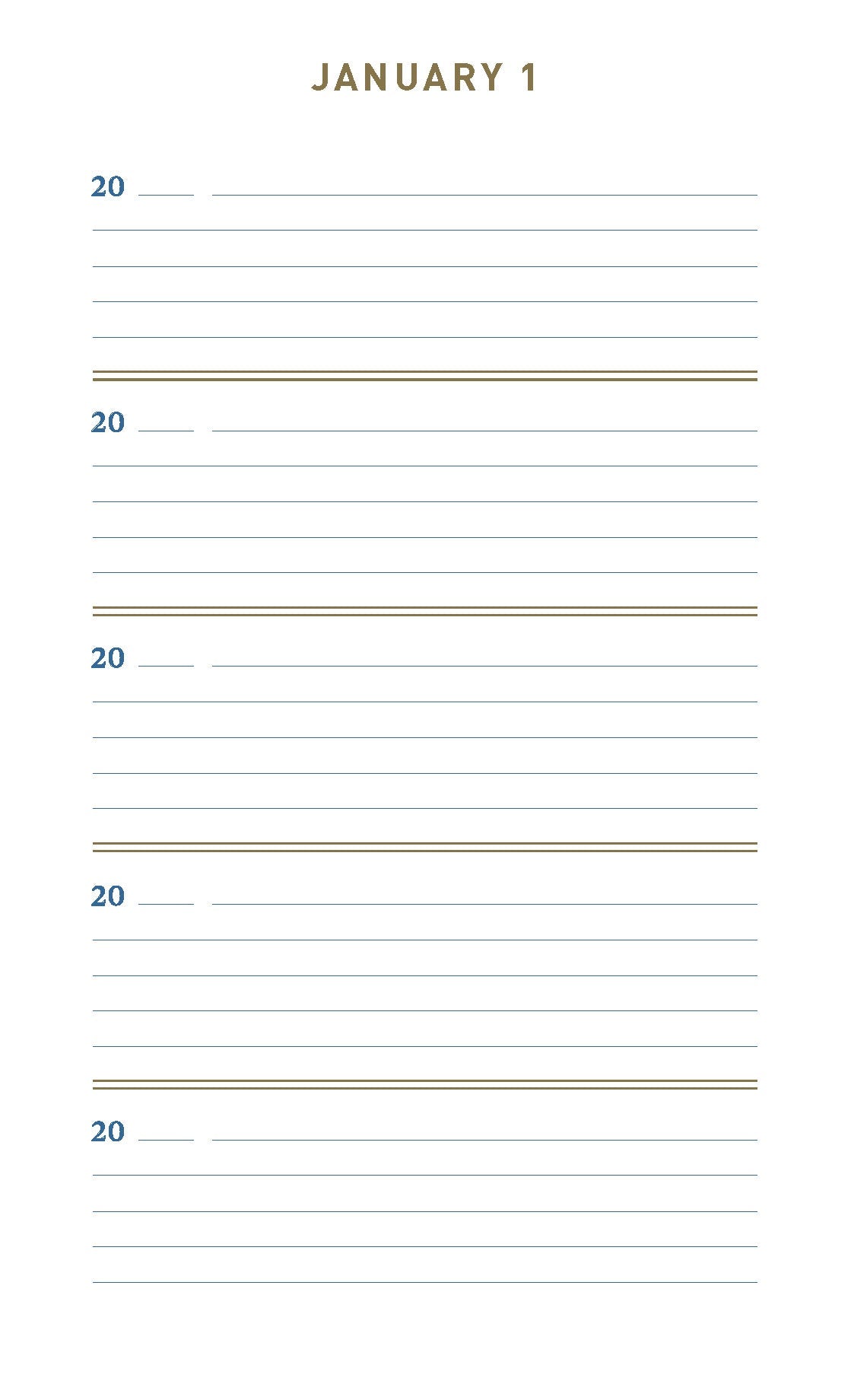 Denim One Line a Day: A Five-Year Memory Book