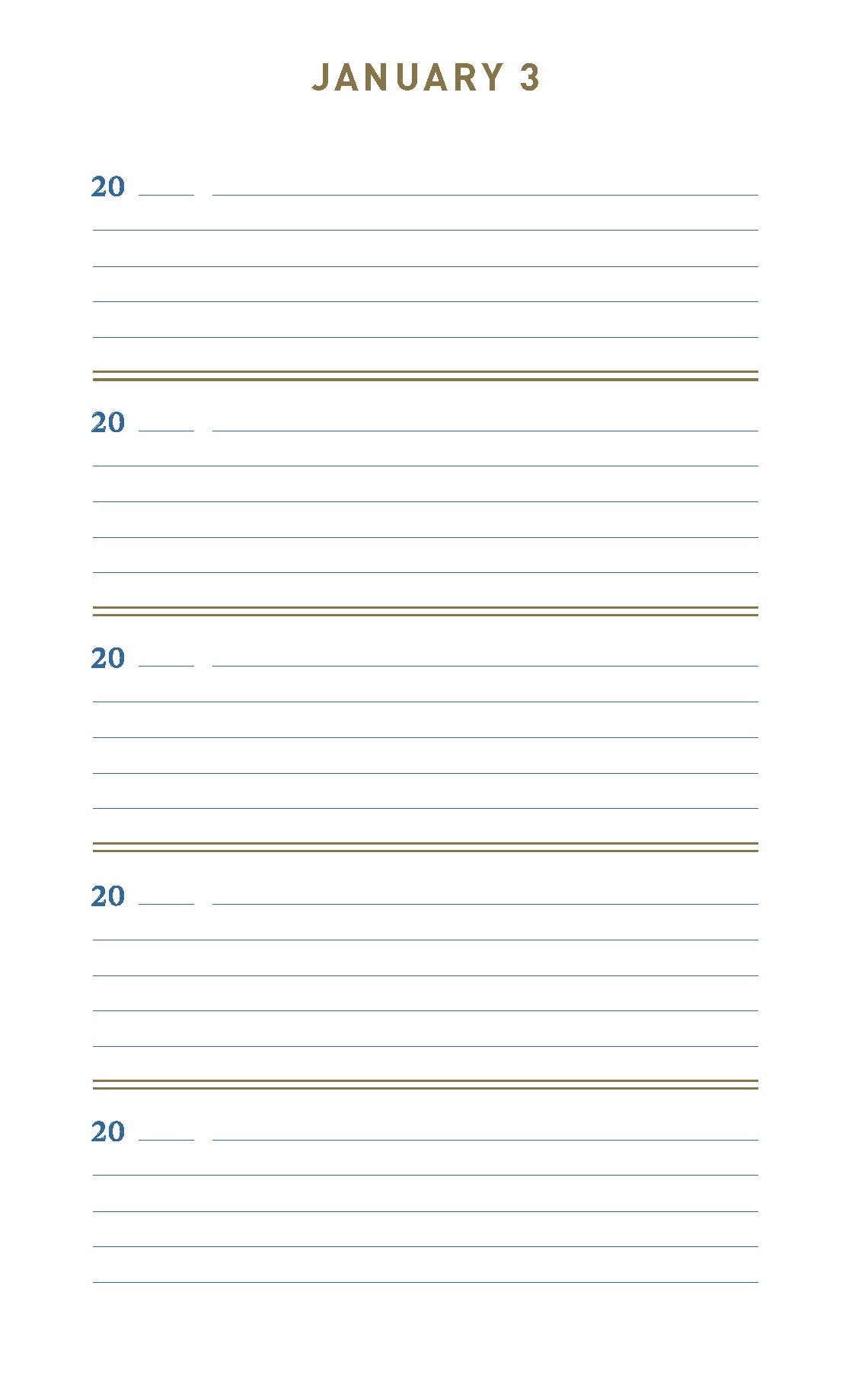 Denim One Line a Day: A Five-Year Memory Book