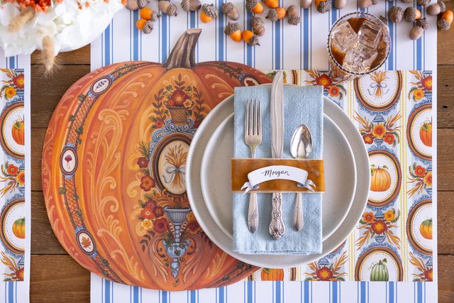 Antique Pumpkin Frame Placemat
