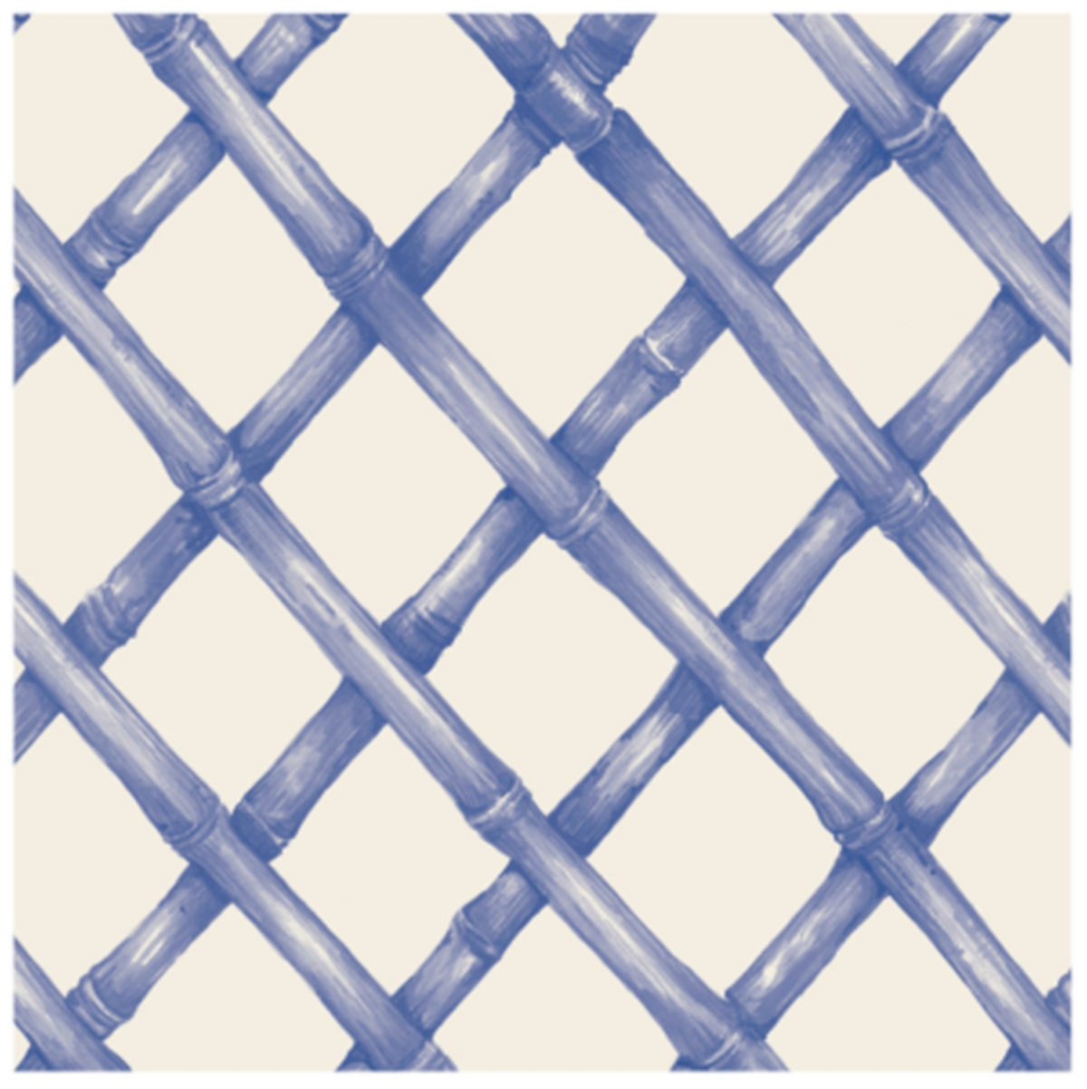 Blue Lattice Cocktail Napkins