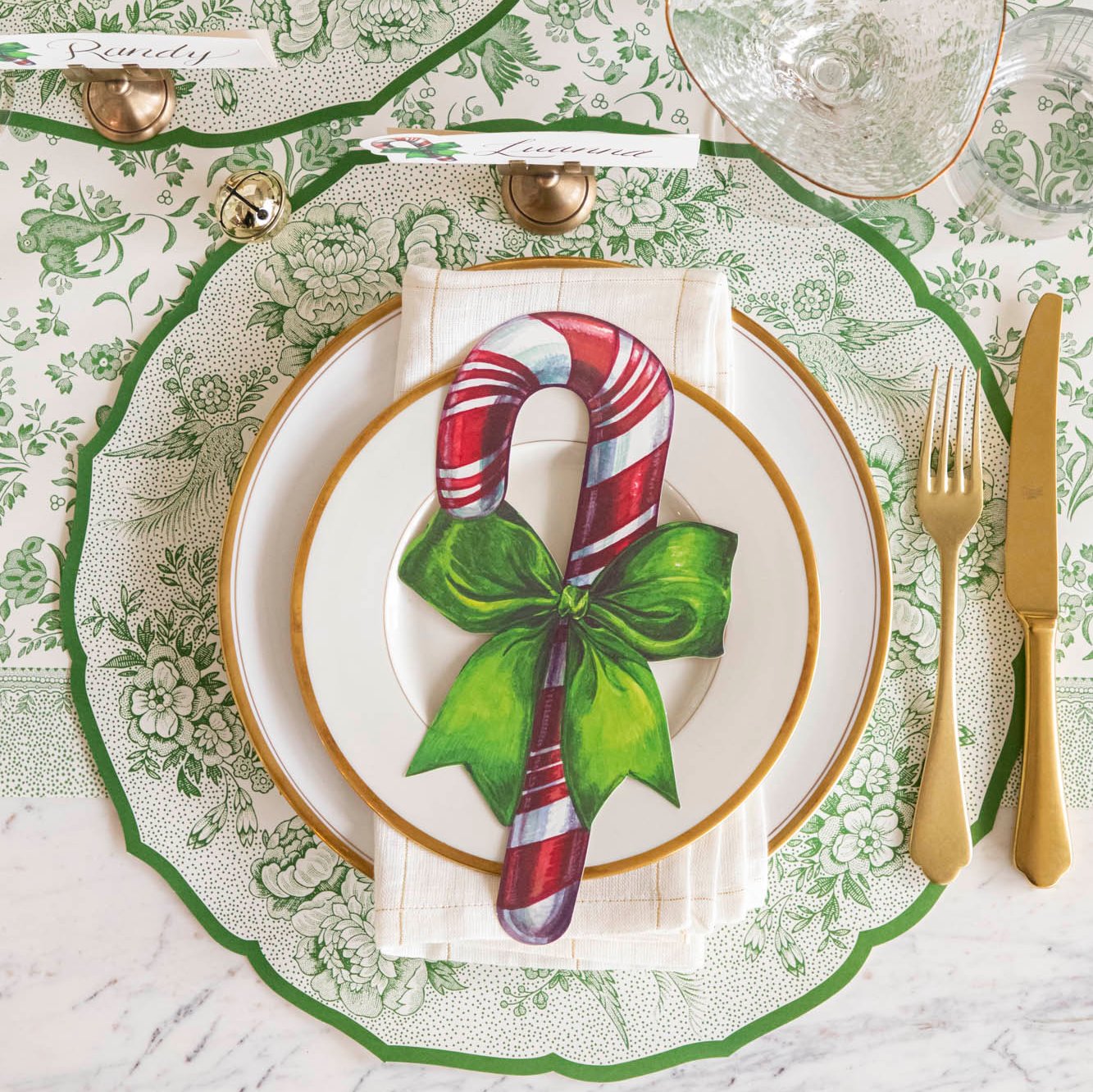 Die-cut Green Asiatic Pheasants Placemat