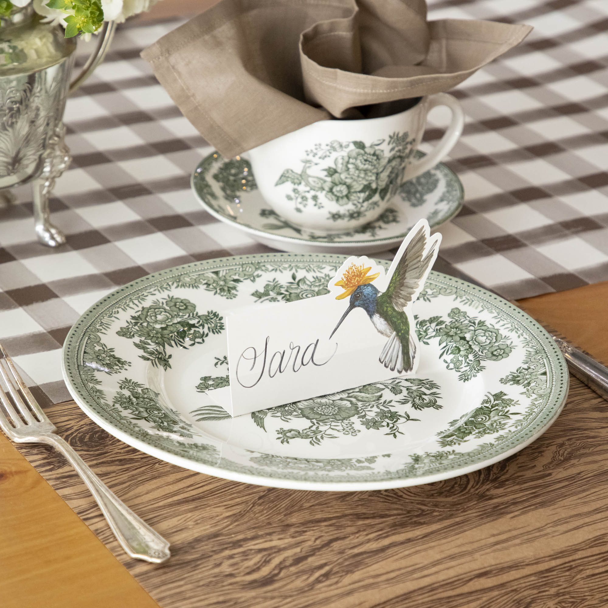 Burleigh Dark Green Asiatic Pheasants Dinnerware