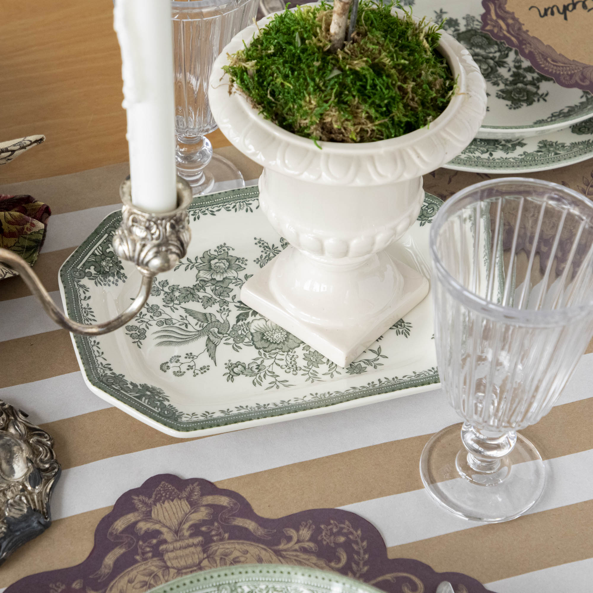 Burleigh Dark Green Asiatic Pheasants Dinnerware