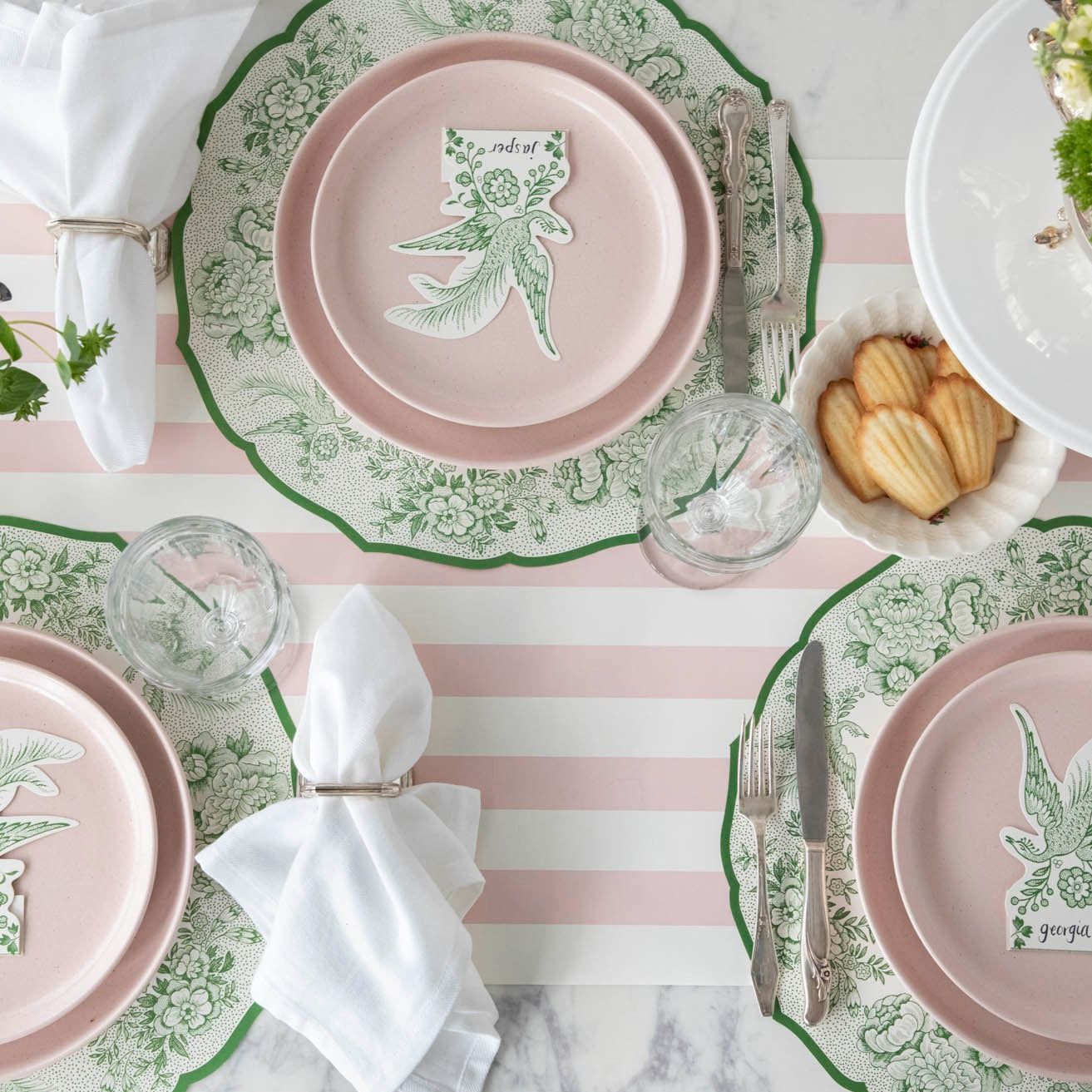 Die-cut Green Asiatic Pheasants Placemat