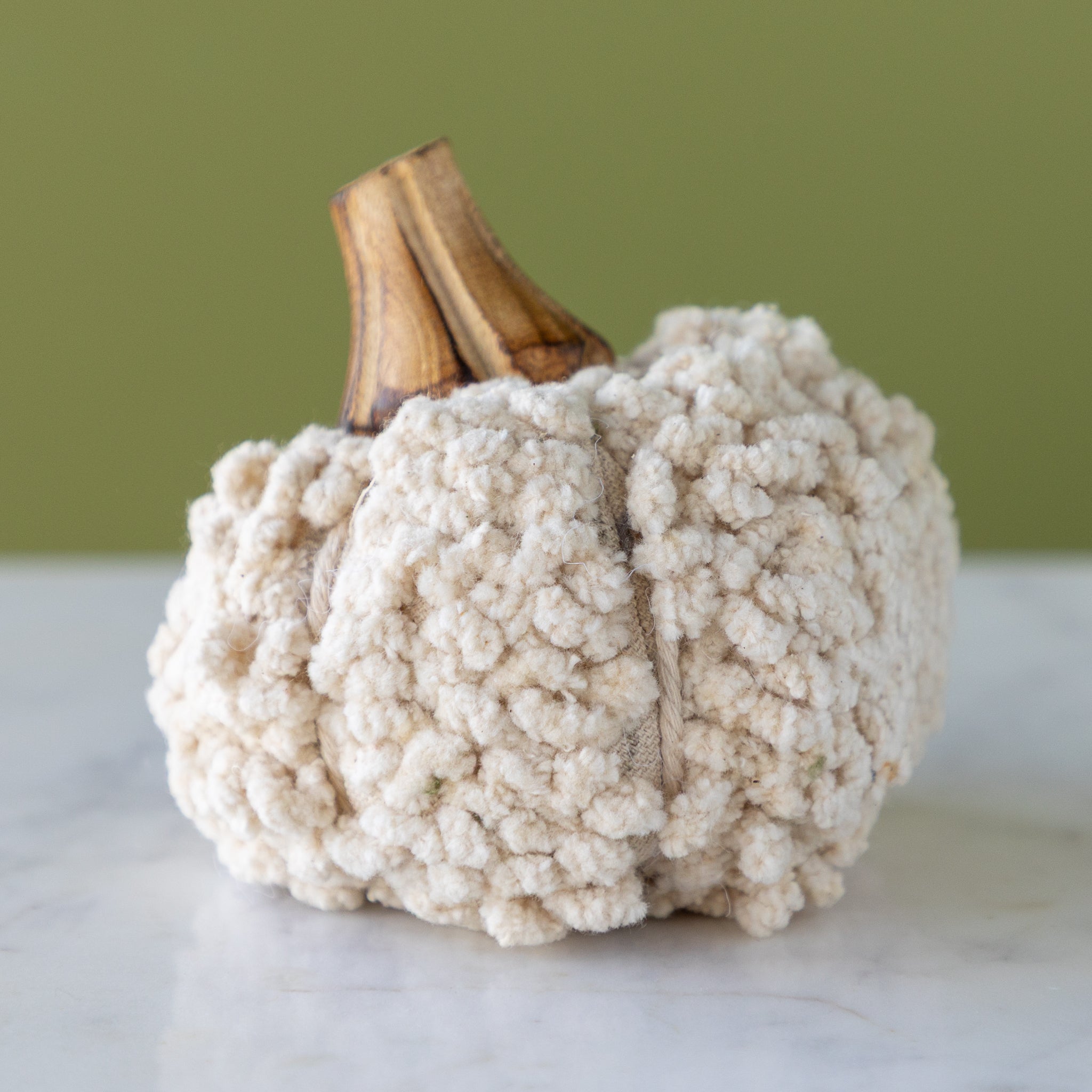 Cotton Blend Bouclé/Velvet Pumpkin