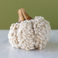 Cotton Blend Bouclé/Velvet Pumpkin